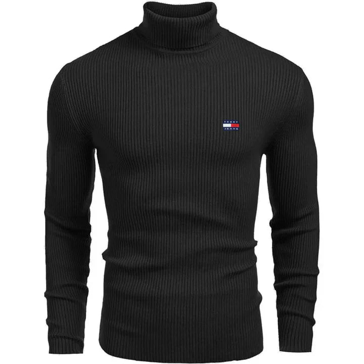 TH Turtleneck Classic Knit Sweater Black / S TH Turtleneck Classic Knit Sweater