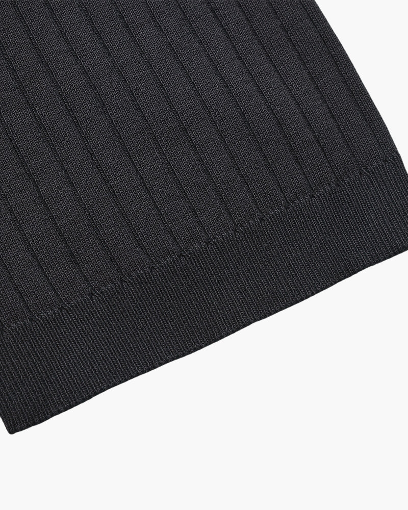 Premium Ribbed Knit Polo