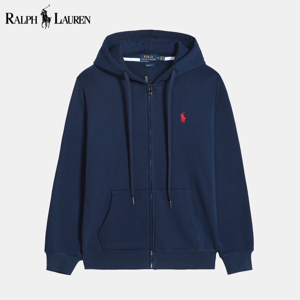 RL Classic Essential Cotton Hoodie Blue / S RL Classic Essential Cotton Hoodie