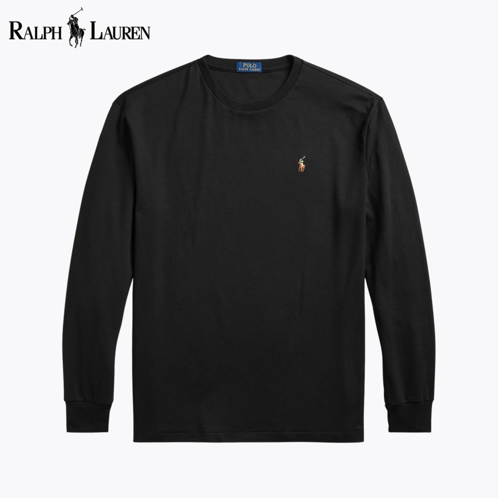 RL Classic Fit Soft Cotton Crewneck T-Shirt Black / S RL Classic Fit Soft Cotton Crewneck T-Shirt