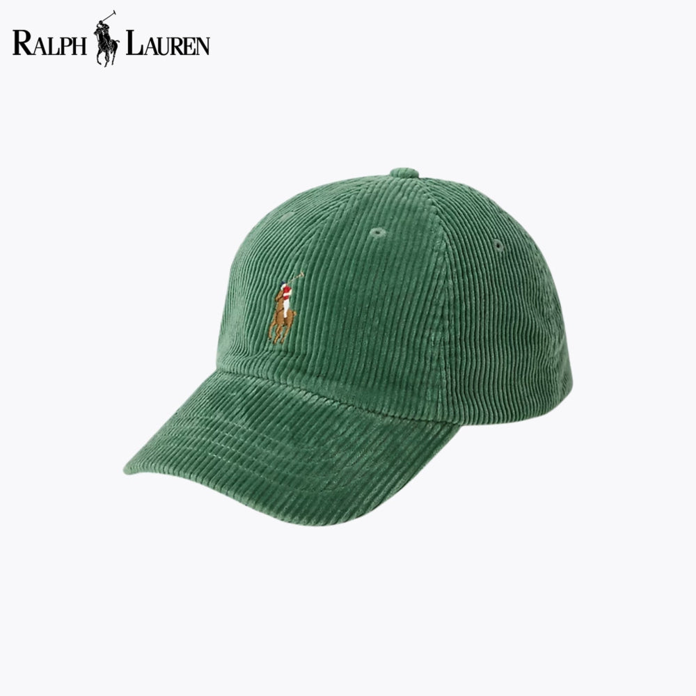RL Corduroy Ball Cap Meadow Green RL Cotton Chino Ball Cap