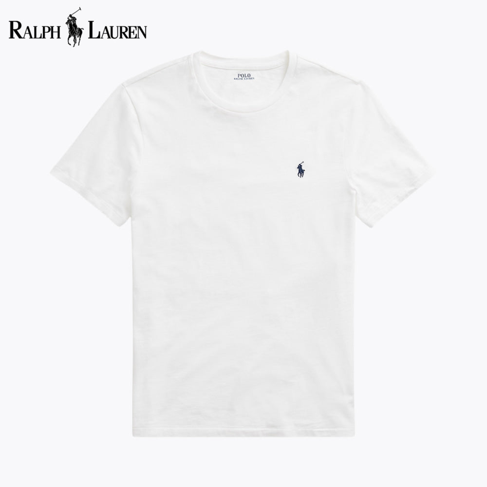 RL Custom Slim Fit Jersey Crewneck T-Shirt White / S RL Custom Slim Fit Jersey Crewneck T-Shirt