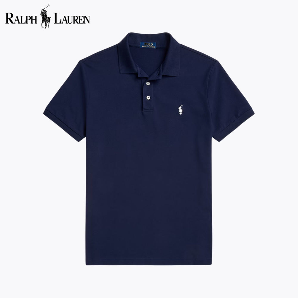 RL Custom Slim Fit Stretch Mesh Polo Shirt Blue Navy / S RL Custom Slim Fit Stretch Mesh Polo Shirt