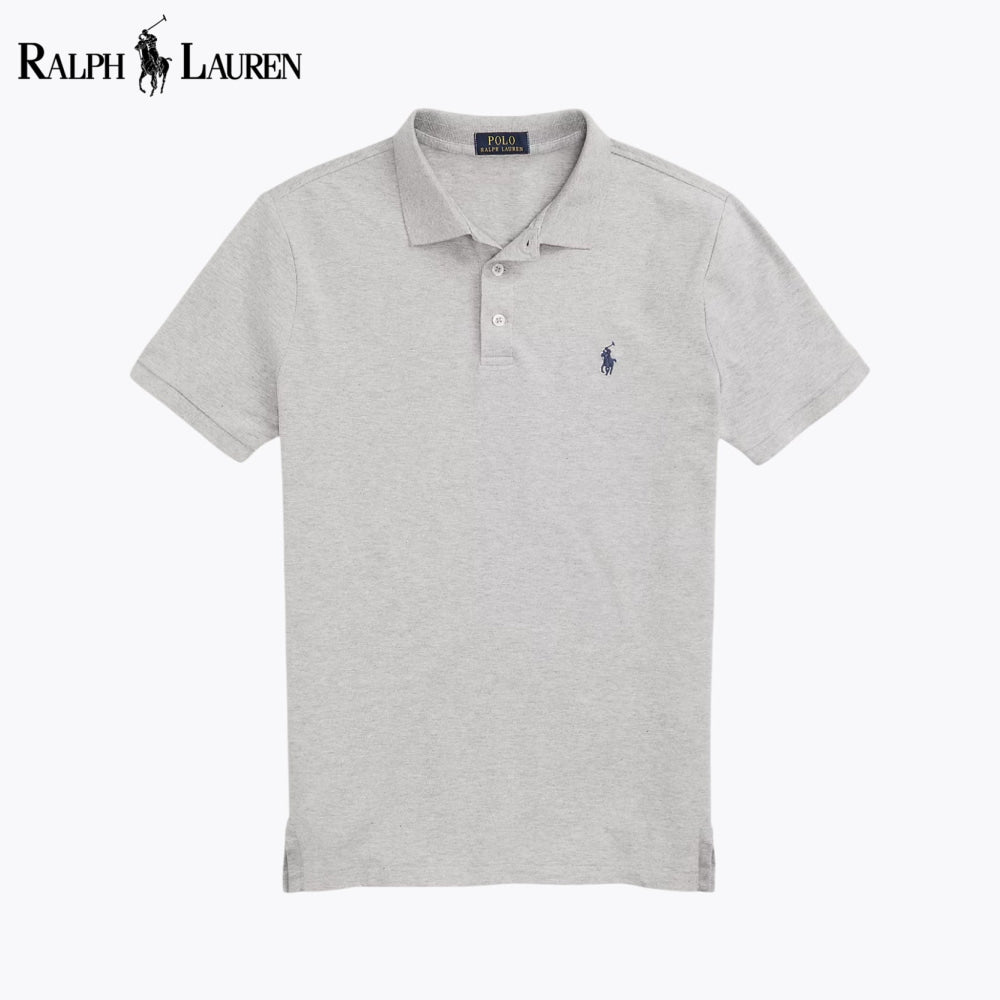 RL Custom Slim Fit Stretch Mesh Polo Shirt Gray / S RL Custom Slim Fit Stretch Mesh Polo Shirt