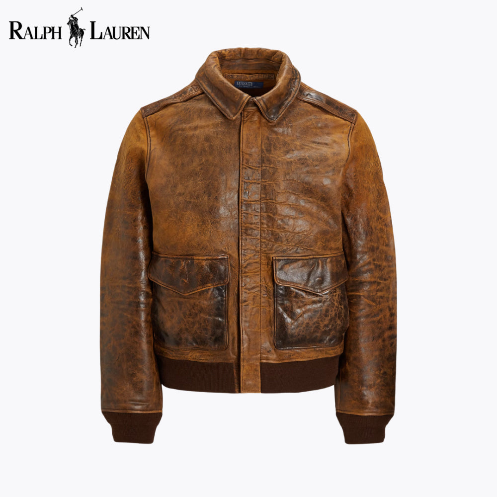 RL Leather Flight Jacket Hunter Brown / S RL Leather Flight Jacket