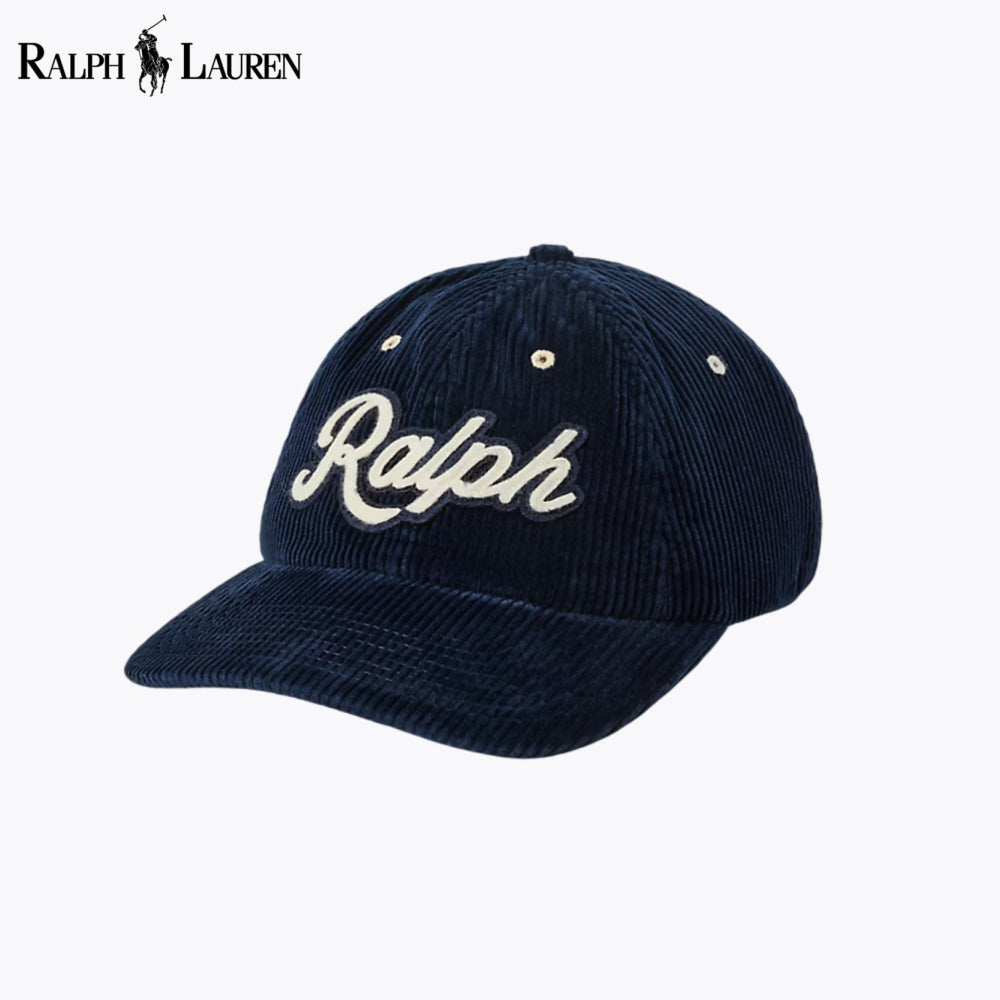 RL Logo Corduroy Ball Cap Hunter Navy RL Logo Corduroy Ball Cap
