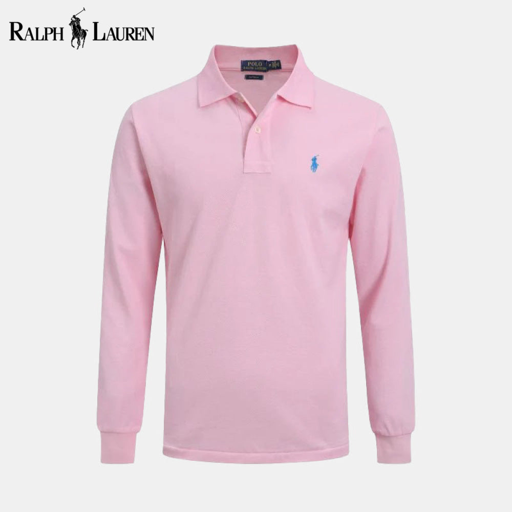 RL Long Slim Fit Dress Shirt Pink / S RL Long Slim Fit Dress Shirt