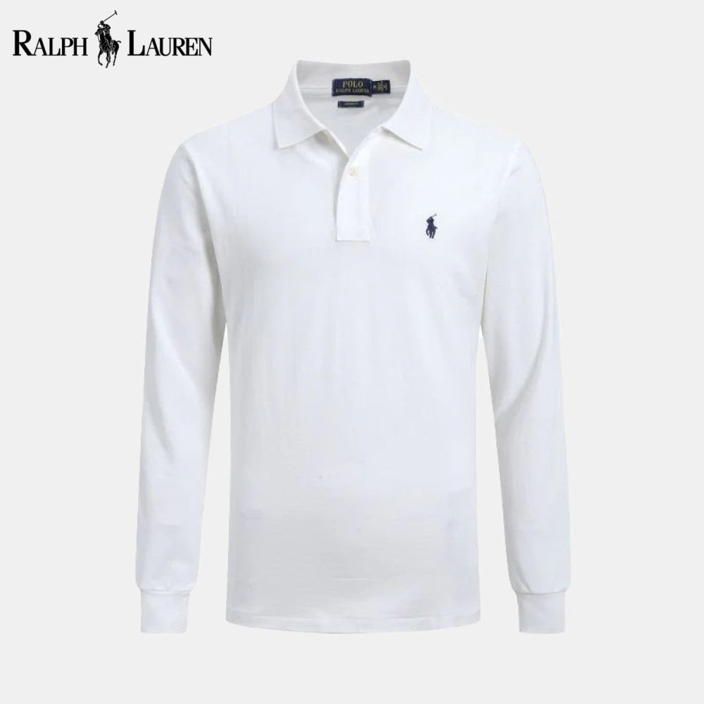 RL Long Slim Fit Dress Shirt White / S RL Long Slim Fit Dress Shirt