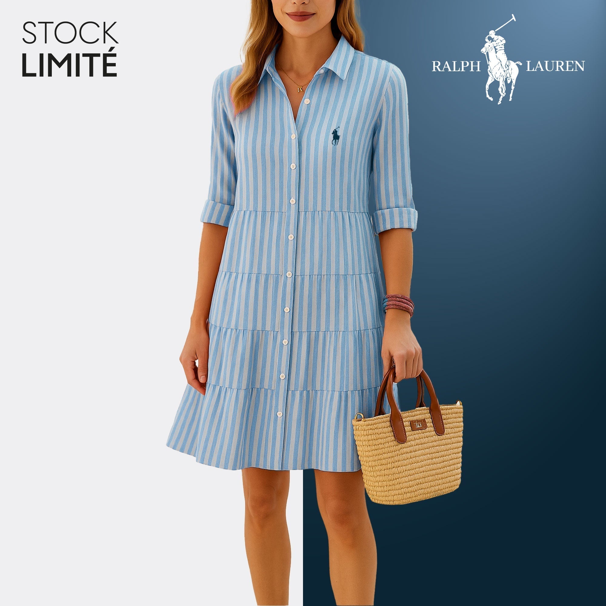 Striped Shirt Dress – R&L