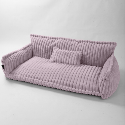 Haustiersofa, Chaffar“ – Für Katzen und Hunde – Moderner Stil – Cord-Design – Orthopädische Matratze
