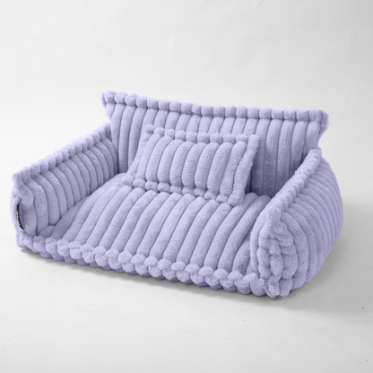 Haustiersofa, Chaffar“ – Für Katzen und Hunde – Moderner Stil – Cord-Design – Orthopädische Matratze