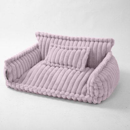 Haustiersofa, Chaffar“ – Für Katzen und Hunde – Moderner Stil – Cord-Design – Orthopädische Matratze