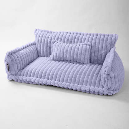 Haustiersofa, Chaffar“ – Für Katzen und Hunde – Moderner Stil – Cord-Design – Orthopädische Matratze