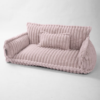 Haustiersofa, Chaffar“ – Für Katzen und Hunde – Moderner Stil – Cord-Design – Orthopädische Matratze