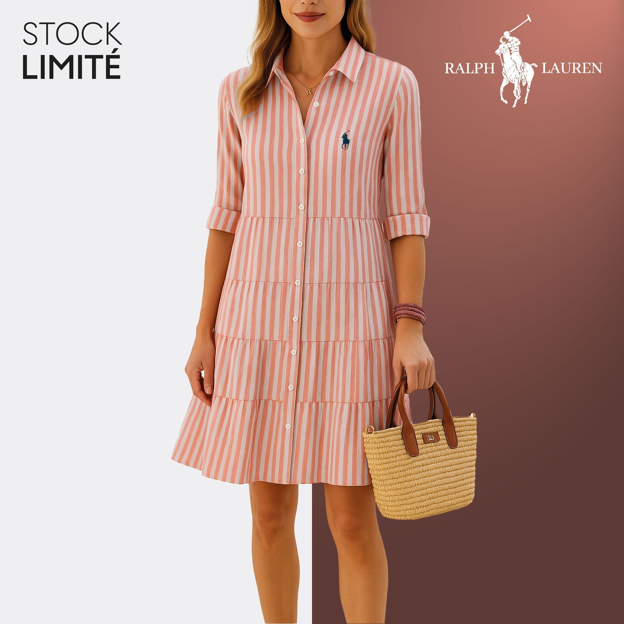 Striped Shirt Dress – R&L