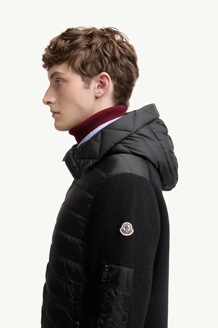 The MONCLER quilted cardigan