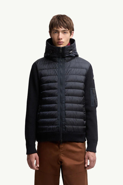 The MONCLER quilted cardigan