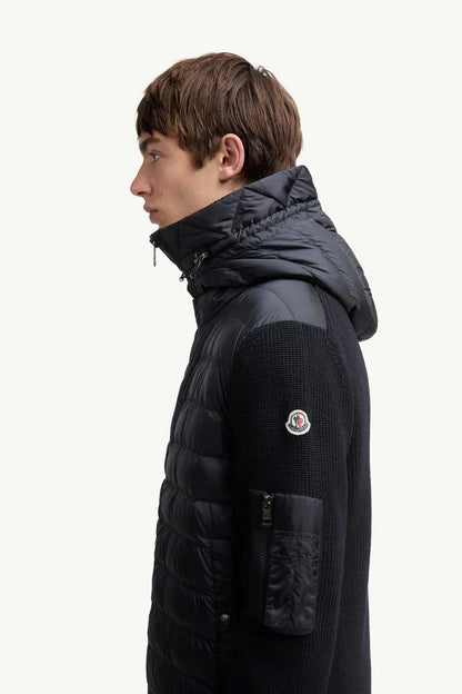 The MONCLER quilted cardigan
