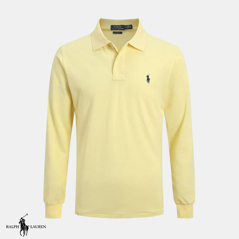 Long-sleeved polo shirt