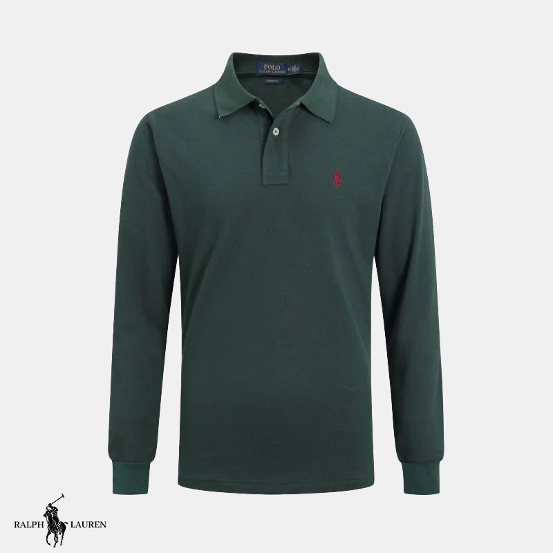 Long-sleeved polo shirt