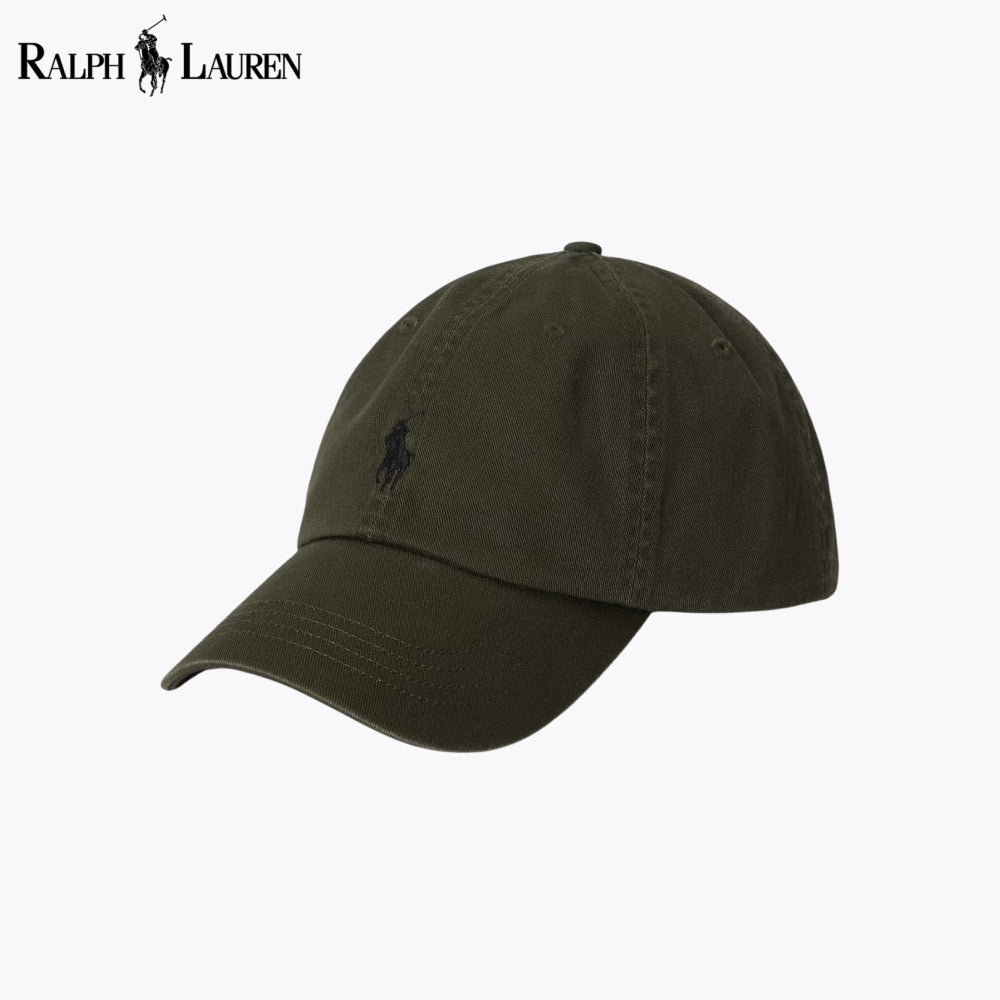RL Cotton Chino Ball Cap Olive RL Cotton Chino Ball Cap
