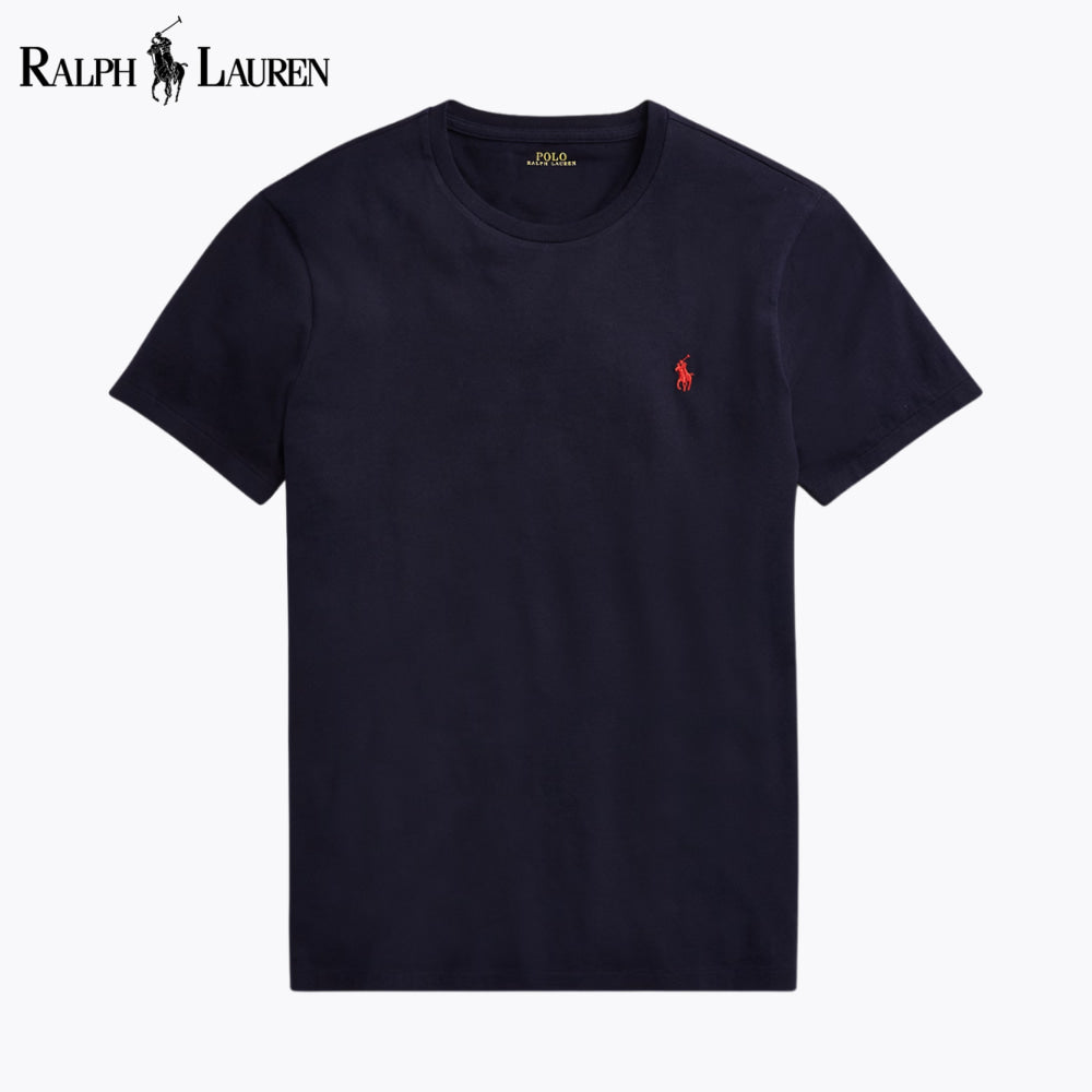 RL Custom Slim Fit Jersey Crewneck T-Shirt Blue Navy / S RL Custom Slim Fit Jersey Crewneck T-Shirt