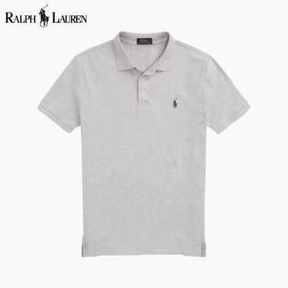 RL Custom Slim Fit Stretch Mesh Polo Shirt Gray / S RL Custom Slim Fit Stretch Mesh Polo Shirt