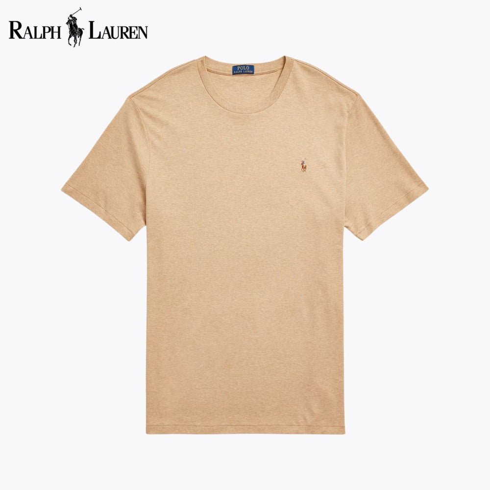 RL Soft Cotton Crewneck T-Shirt Camel / S RL Soft Cotton Crewneck T-Shirt